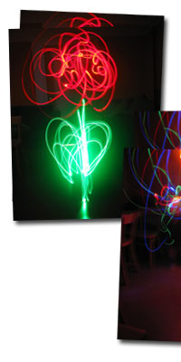 Lichtmalen light painting 2007