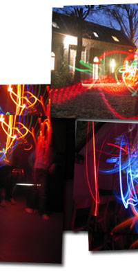 Lichtmalen light painting 2007