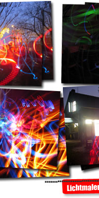 Lichtmalen light painting 2007