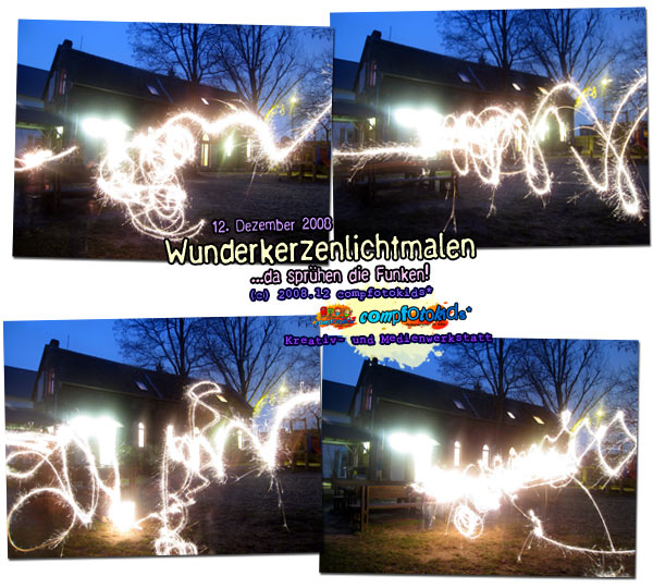 Wunderkerzenlichtmalen . 12. Dezember 2008 . compfotokids*
