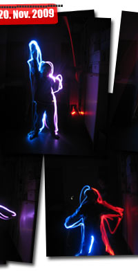 Figurenumrisslichtmalen . 21. November 2009