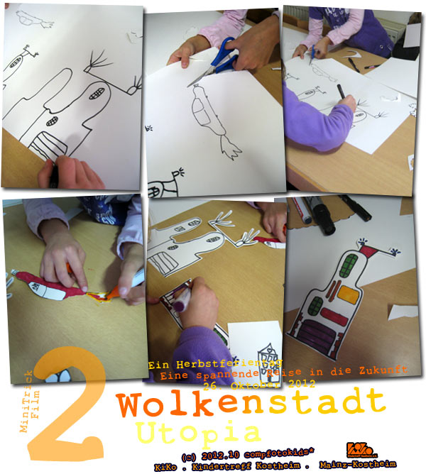 Wolkenstadt . MiniTrickFilm . Herbstferientag 