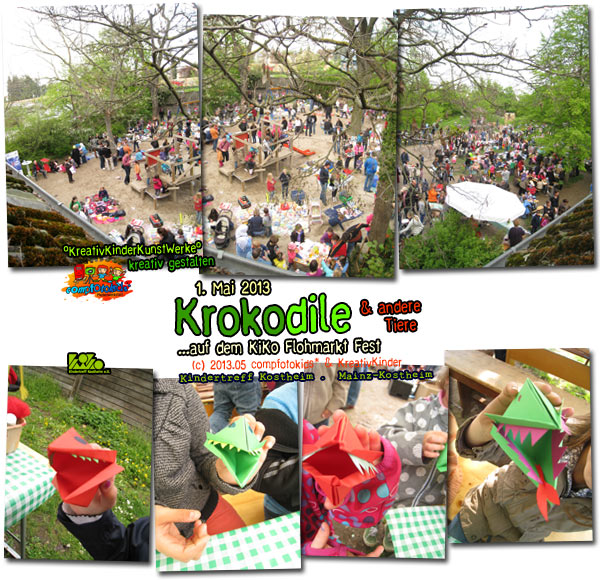 Krokodile & andere Tiere . ...auf dem KiKo Flohmarkt Fest 