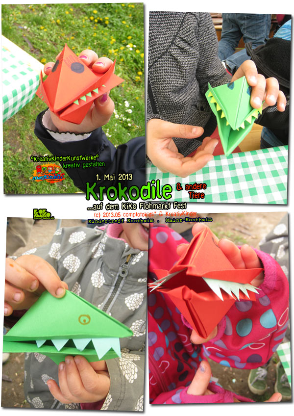 Krokodile & andere Tiere . ...auf dem KiKo Flohmarkt Fest 