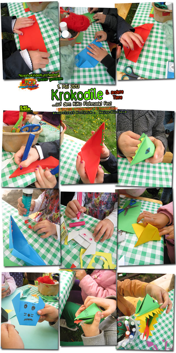 Krokodile & andere Tiere . ...auf dem KiKo Flohmarkt Fest 