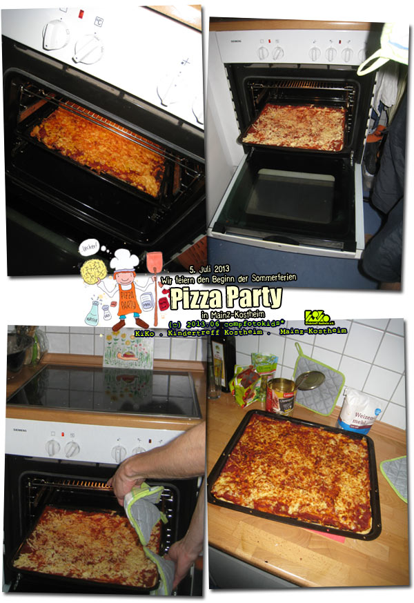 Wir feiern den Beginn der Sommerferien mit einer Pizza Party 