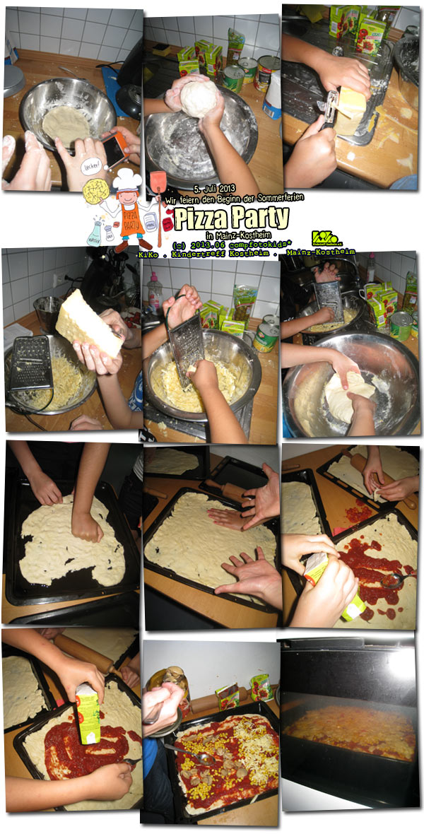 Wir feiern den Beginn der Sommerferien mit einer Pizza Party 