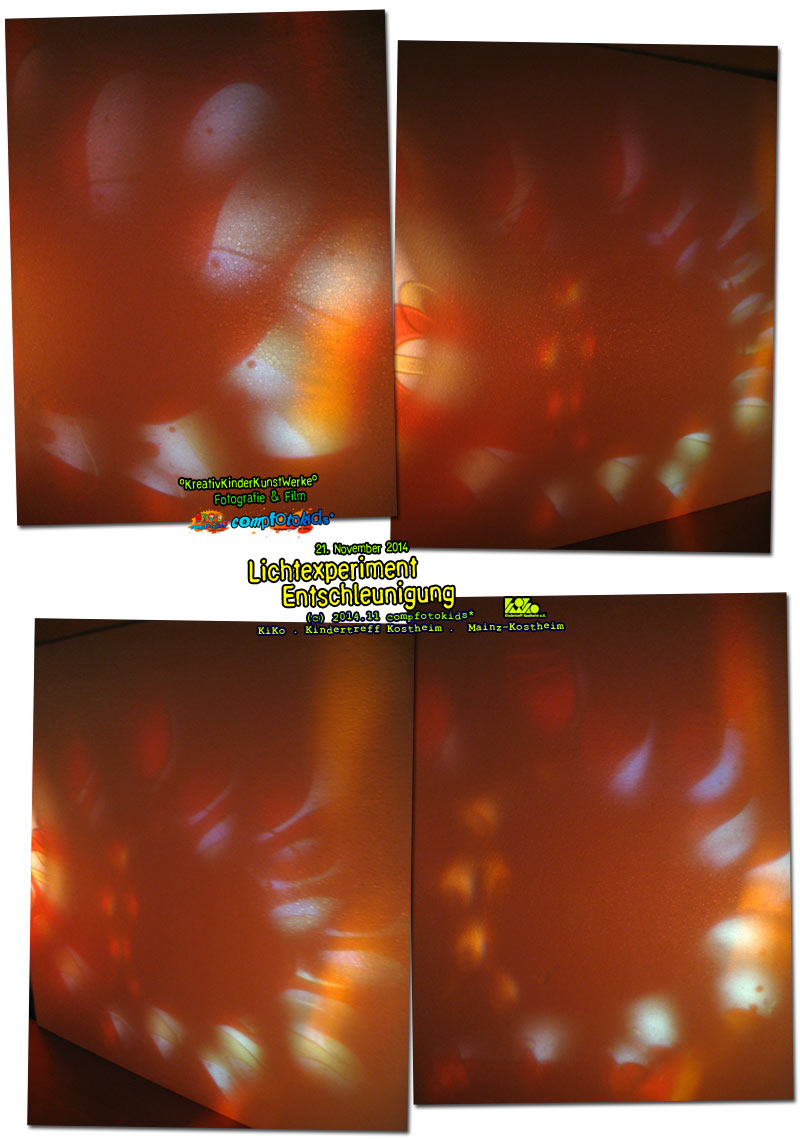 Lichtexperiment . Entschleunigung 