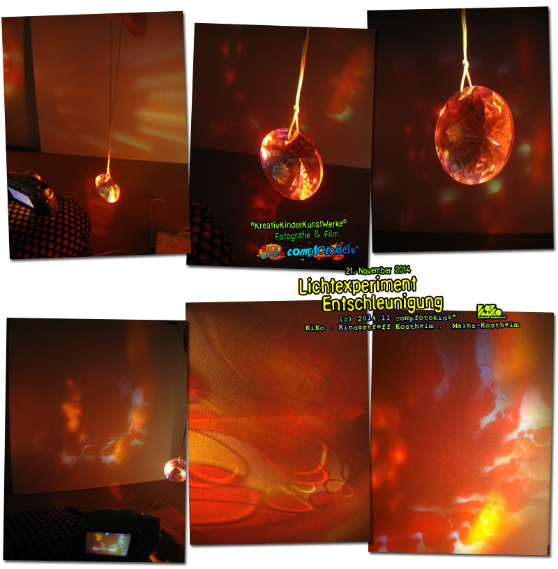 Lichtexperiment . Entschleunigung 