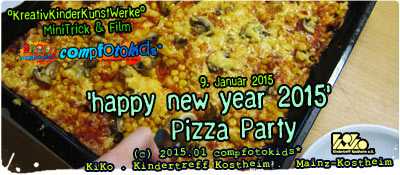 'happy new year 2015' Pizza Party 