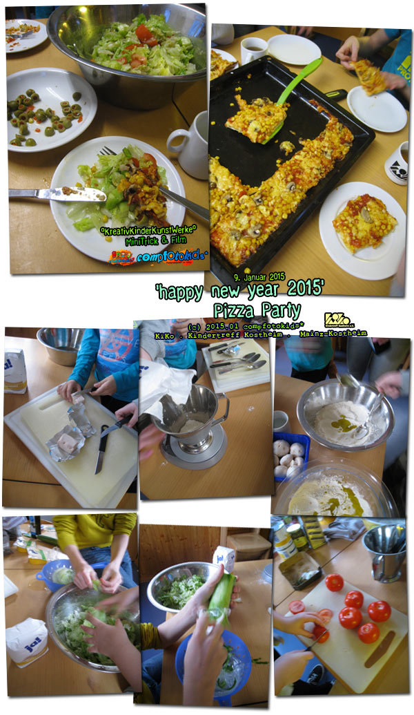 'happy new year 2015' Pizza Party 