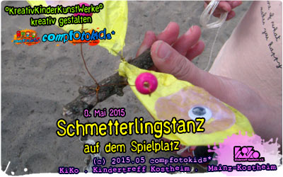 Schmetterlingstanz auf dem Spielplatz 