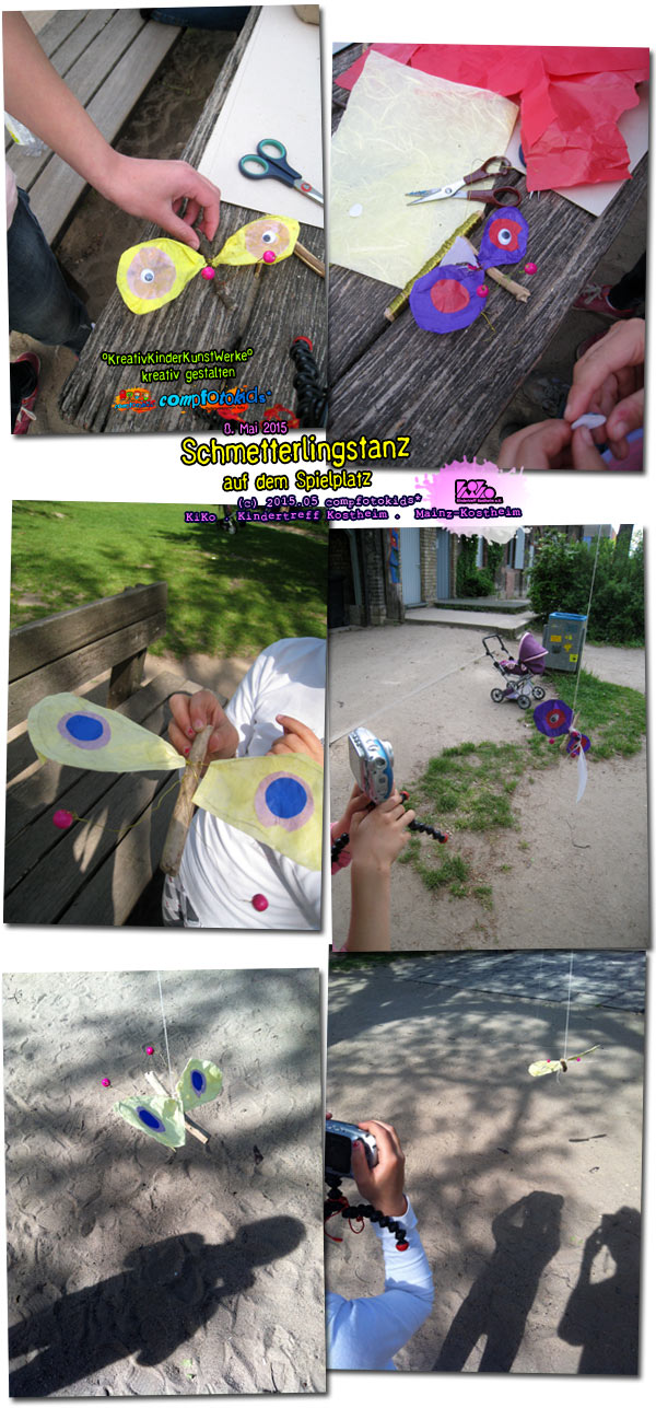 Schmetterlingstanz auf dem Spielplatz 