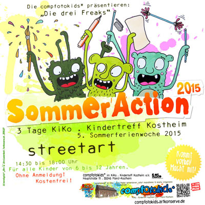 SommerAction 2015 . streetart . Goldkunstwerke
