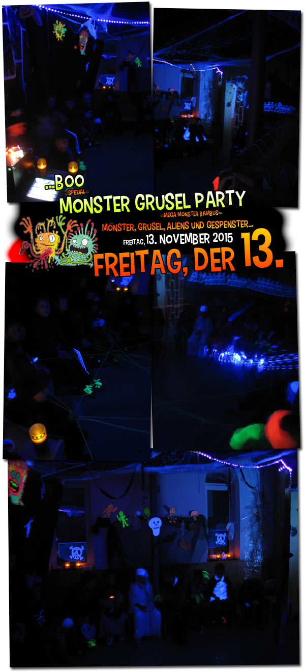 Monster Grusel Party . Fotos . Freitagsteam im KiKo . 13. November 2015 . ...präsentiert von der Kreativ- und Medienwerkstatt im KiKo