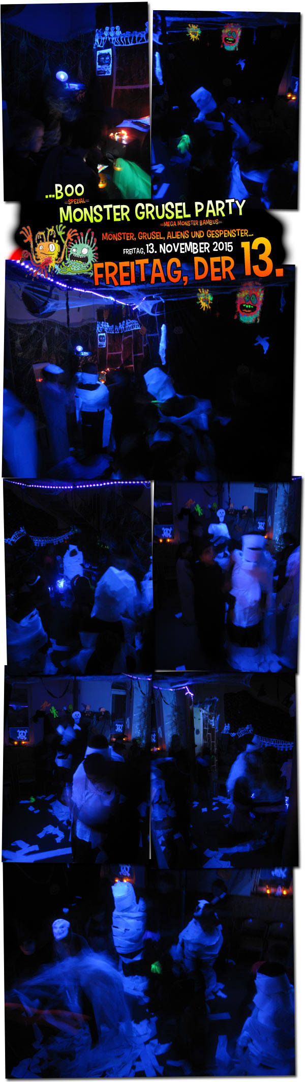 Monster Grusel Party . Fotos . Freitagsteam im KiKo . 13. November 2015 . ...präsentiert von der Kreativ- und Medienwerkstatt im KiKo