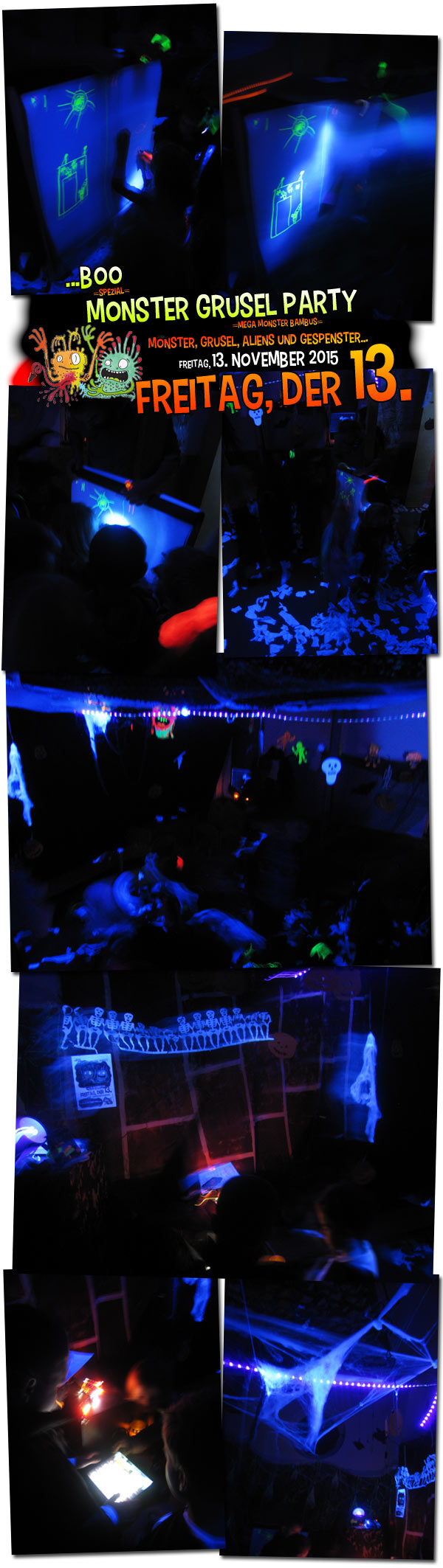 Monster Grusel Party . Fotos . Freitagsteam im KiKo . 13. November 2015 . ...präsentiert von der Kreativ- und Medienwerkstatt im KiKo