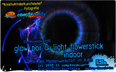 glow poi & light flowerstick . indoor 