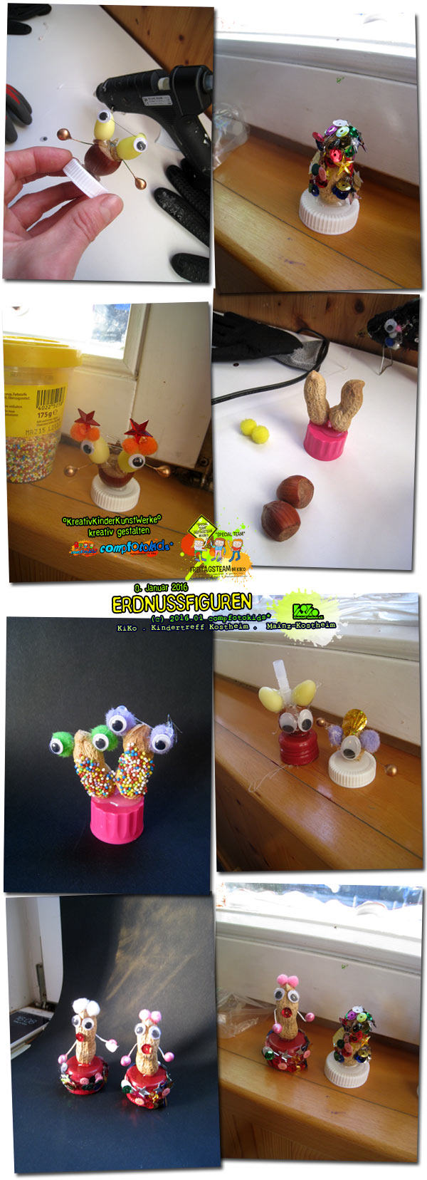 ERDNUSSFIGUREN . 8. Januar 2016 . compfotokids* im KiKo