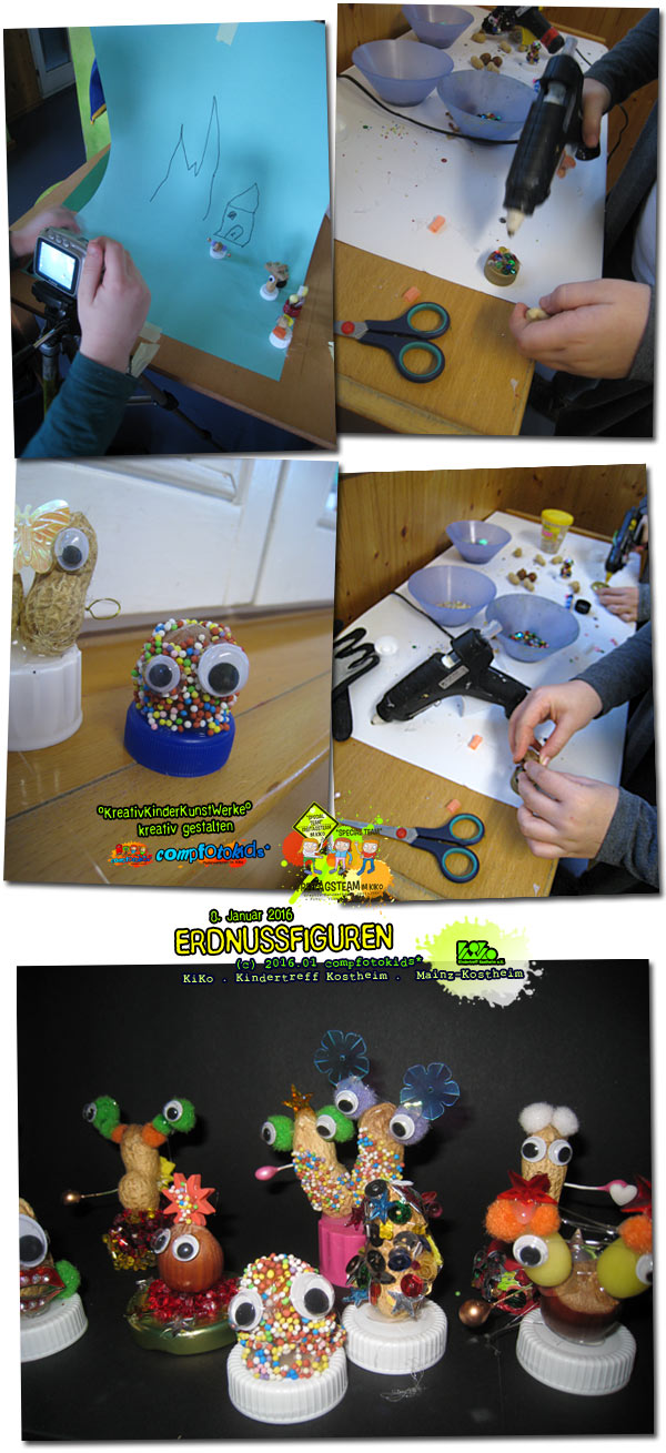 ERDNUSSFIGUREN . 8. Januar 2016 . compfotokids* im KiKo
