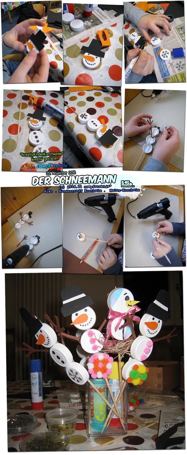 Der Schneemann . 25. November 2016 . compfotokids* im KiKo . Kindertreff Kostheim