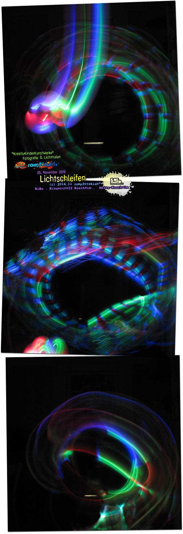 Lichtschleifen . 25. November 2016 . compfotokids* im KiKo . Kindertreff Kostheim