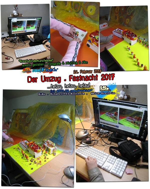 Der Umzug . Fastnacht 2017 . ...helau, helau, helau! . 24. Februar 2017 . compfotokids* im KiKo