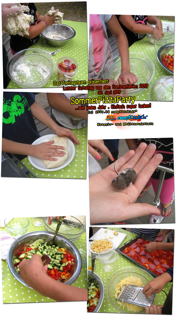 SommerPizzaParty . ...wie jedes Jahr . Einfach super lecker! . 30. Juni 2017 . compfotokids*